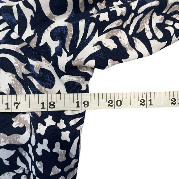 J. McLaughlin Catalina Cloth Dress Women's Size Large Front Keyhole Preppy - Picture 9 of 12